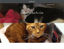 Tablet Screenshot of justforcats.com